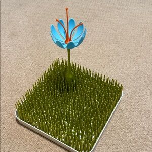 Boon bottle drying wrack with flower